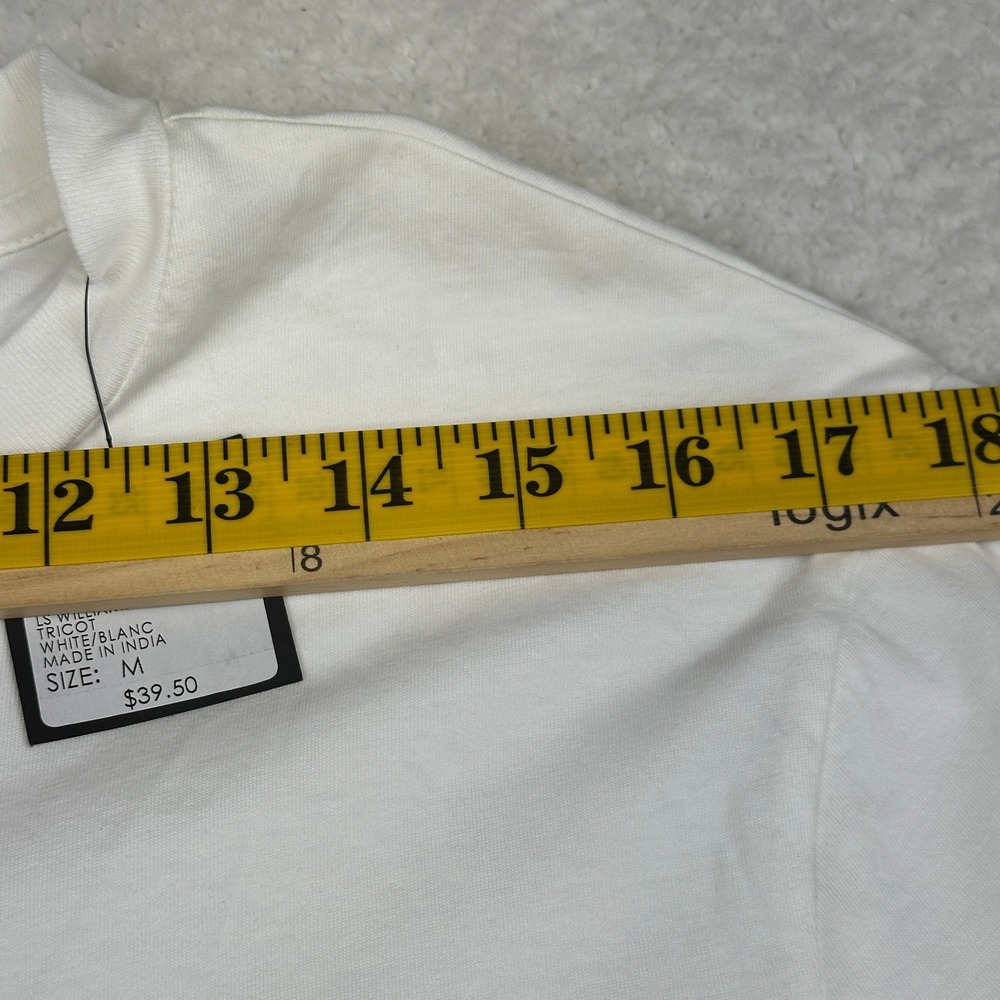 Club‎ Monaco Men's M Long Sleeve Pocket T-Shirt White Cotton - Picture 2 of 14